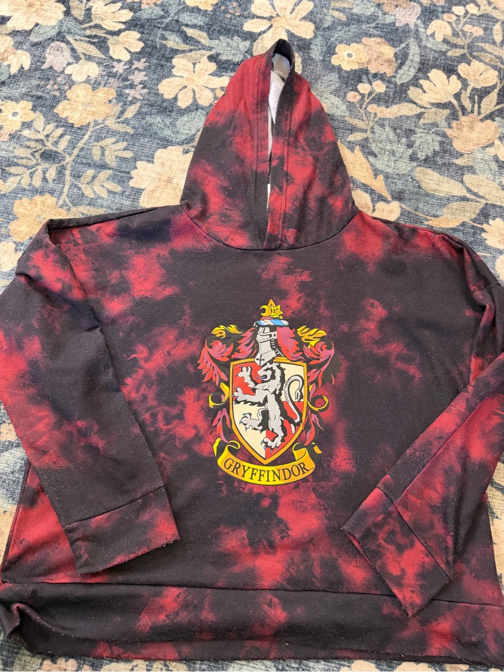 Warner Bros. Harry Potter Tie-Dye Hoodie - Red & Black